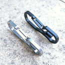 Stainless Steel Climbing Carabiner Key Chain Clip Hook Buckle Keychain Outdoor%o