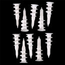 10 Pcs Self Drilling Wall  Threaded Drywall Plastic Auger Anchors  Z