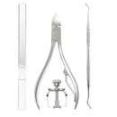 Ingrown toe nail corrector tool kit paronychia correction clipper pedicure set &