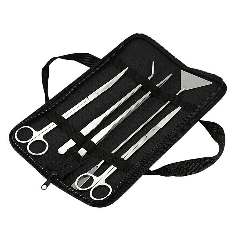 5Pcs/Set for Fresh and Marine Aquarium Live Plants Grass Scissor Tweezers S