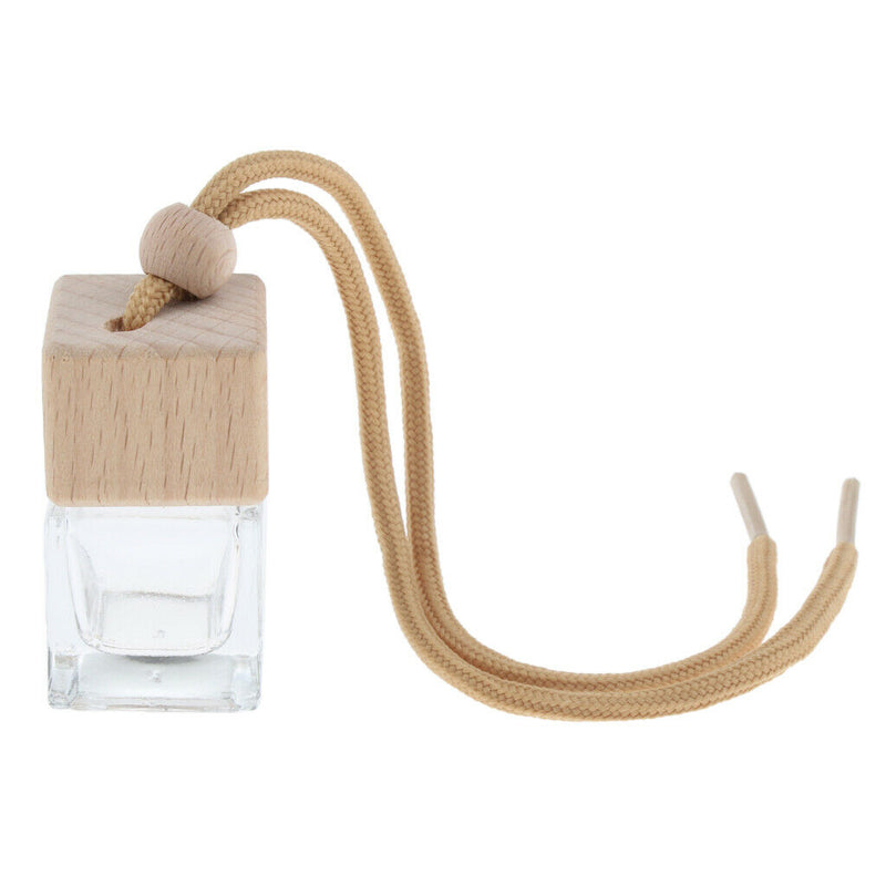 Pack of 4 6ML Glass Car Hanging Perfume Bottles Air Freshener Fragrances