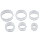 6 Pcs mould punch Pastry Biscuit Cake Fondant sugar paste Round Cutter A1S1