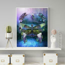 5D DIY Full Drill Diamond Painting Dragonfly Embroidery Mosaic Kit Decor