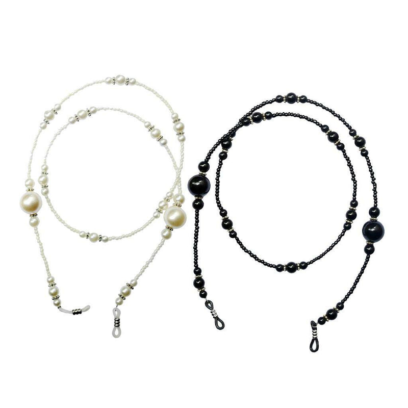 2Pcs 68cm Beaded Eye Glasses Chain Rope Sunglasses Strap Holder Retainer