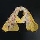 Women Wrap Soft Long Scarf Ladies Shawl Chiffon Scarves 160x50CM (Yellow (b