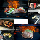 2x BBQ Grill Mat Non-Stick Oven Liners Teflon Cooking Baking Reusable Sheet Pad