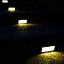 6 LED Solar Powered Wall Light Outdoor Garden Wall Fence Pathway Security Lamp