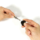 30mm Push Button Hood Pins Lock Clip Kit Bonnet Lock Quick Latch (Black)
