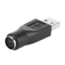 2pcs PS/2 Female to USB Male Adapter Converter Splitter Connector for PC