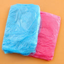 New Emergency Disposable Rain Coat Raincoats Hood Poncho Travel Hiking O4U9