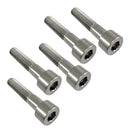 5pcs Titanium GR5 TC4 Screws Hexagon Cap Head Allen Bolt Socket Screws M8*40