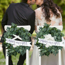 2Pcs 6.5FT Artificial Eucalyptus Garland Backdrop Decor Leaf Vine Green Leaves