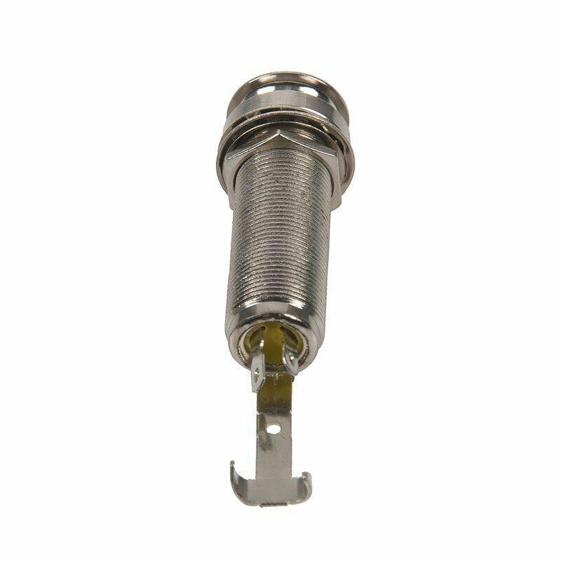 Mono Long Input Output Threaded Guitar Barrel Jack NEW 1/4 inch