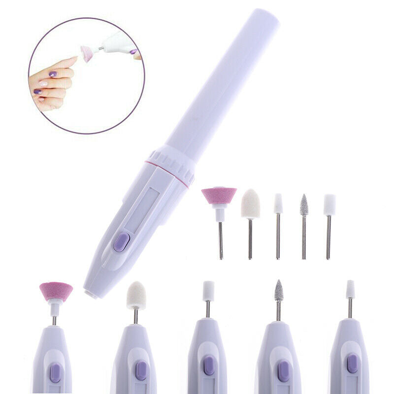 5 in1 Electric Nail Machine Art Drill Carve Grinder Polisher Nail Art Dr Ew