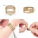 About 800 Pcs Iron Split Rings Double Loop Jump Ring Diameter 7mm Wire 21-G N1Y8