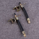 2pcs Tyre Valve Extension Adaptor Truck Bus Car Tire Stem Extender & 2pcs Clamp