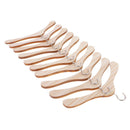 10 Wooden Coat Hangers Suit Trouser Garments Clothes Coat Hanger Bar Wardrobe