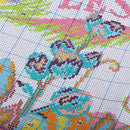 Floral Pattern Cross Stitch Kits For Kids Embroidery 11 Counted