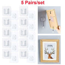Double-sided Adhesive Wall Door Hooks For Home Life Hanging Accessories US