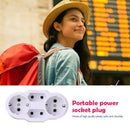 Portable EU Plugs Power Socket Converter 1 to 4 Port Outdoor Power Adapter