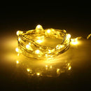 1m 10 LED Bottle Stopper Waterproof Solar Energy String Light(Warm White)