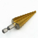 3X Titanium Coated Steel Quick-change Hex Shank Stepped Drill Bits M2 Tool cvx