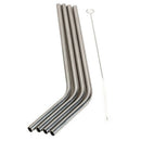 5IN1 Stainless Steel Drinking Straws Cocktail Straws with Brush Set