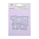 2pcs Slogan Hop To It Cutting Dies Stencil Scrapbook Embossing Craft Cards