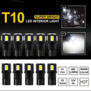 10X 12V T10 194 168 LED CANBUS License Plate Interior Wedge Light Bulbs White