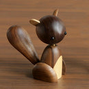 Home Decor Scandinavian Danish Walnut Solid Wood Home Small Ornament, Large