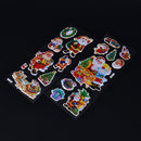 5 pcs Christmas Stickers for Kids Xmas Craft Gift Card-Making Home Decoration  Z