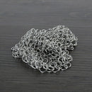 Chainmail Scrubber Stainless Steel Skillet 8" x 6"  mail cast iron