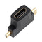 3 In 1 Micro Male Mini HDMI male to HDMI Female Cable Adapter Converter M&