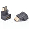 2x HDMI 90 Degree Elbow Connector Male to Female Wall-mounted TV HDMI Adapter^LJ