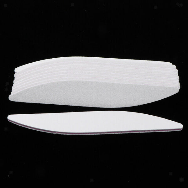 10pcs Professional Manicure Nail Files and Buffers, 100/180 Grit Polish Sanding