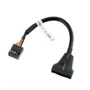 USB 3.0 20Pin Male to Motherboard USB 2.0 9Pin Female Converter Cable Adapter^