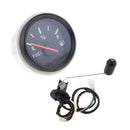 Black Fuel level Gauge, 2" / 52mm, Fuel Level Sensor Kit for Boat Car Truck RV