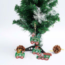 4pcs Special Shaped Full Diamond Painting Christmas Keychain for Decor Accessory