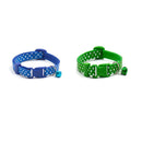 2x Adjustable Puppy Dog Kitten Cat Safety Collar Neck Buckle Strap with Bell