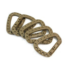 5 Pcs Plastic Carabiner D-Ring Key Chain Clip Hook Camping Buckle Snap