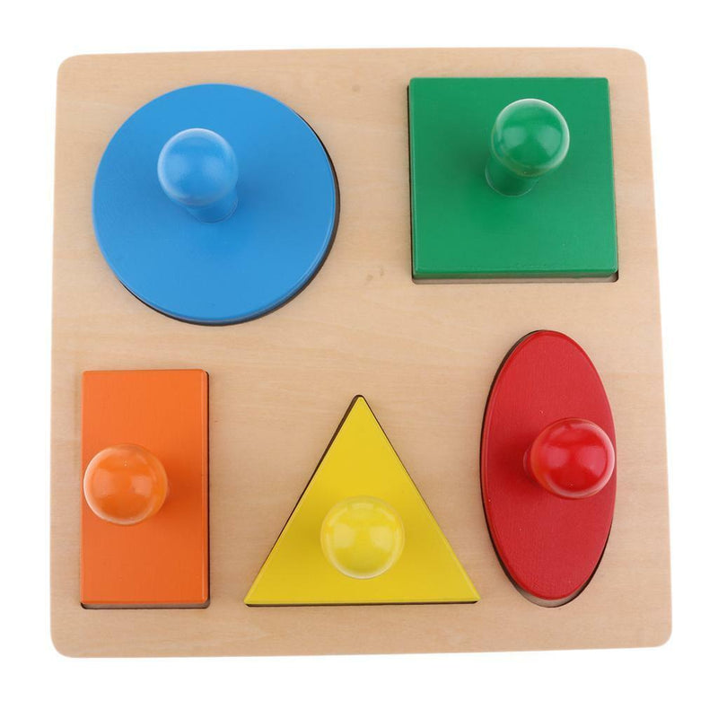 Montessori Puzzle Board, Geometric Shape Learning, Kids Early Education Toys