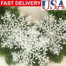 3Pcs SPassic White Snowflake Ornaments Christmas Holiday Party Home Decor $ SP