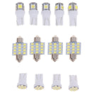 13Pcs Car White Light Interior LED Lights For Dome License Plate Lamp 12V Kit_SE