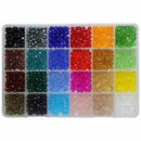 24 Colors 6mm Decorative Hand Briolette Faceted Rondelle Crystal Glass Bead N4F2