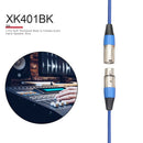 3 Pin XLR Male to Female Extension Cord Cable Audio Wire Mic Amplifier Blue