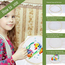 3 Pieces 10 Inch Round Wooden Embroidery Hoops Bamboo Circle Cross Stitch H X7N4