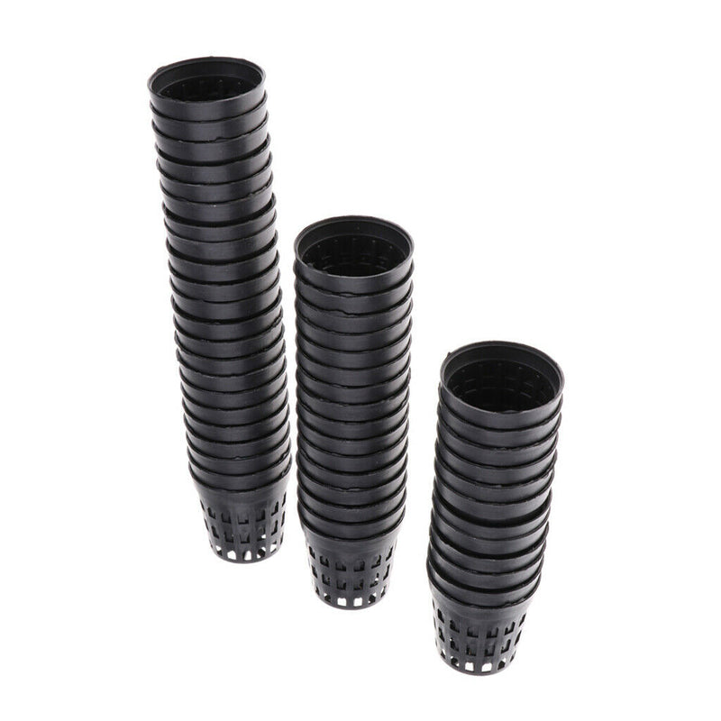 100x Reusable Plastic Mini Aquatic Planting Basket Water Grass Cultivate