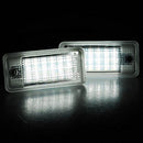 2x LED Licence Plate Light Lamp White For Audi A3 A4 B6 B7 A6 A8 Q7 S4 etc
