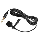 Mini Clip Lapel Microphone with 3.5mm Headphone Condenser Mic Audio Accessory Ef