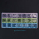 7 Day Weekly Transparent 21 Compartment Tablet Pill Box Holder Case Container